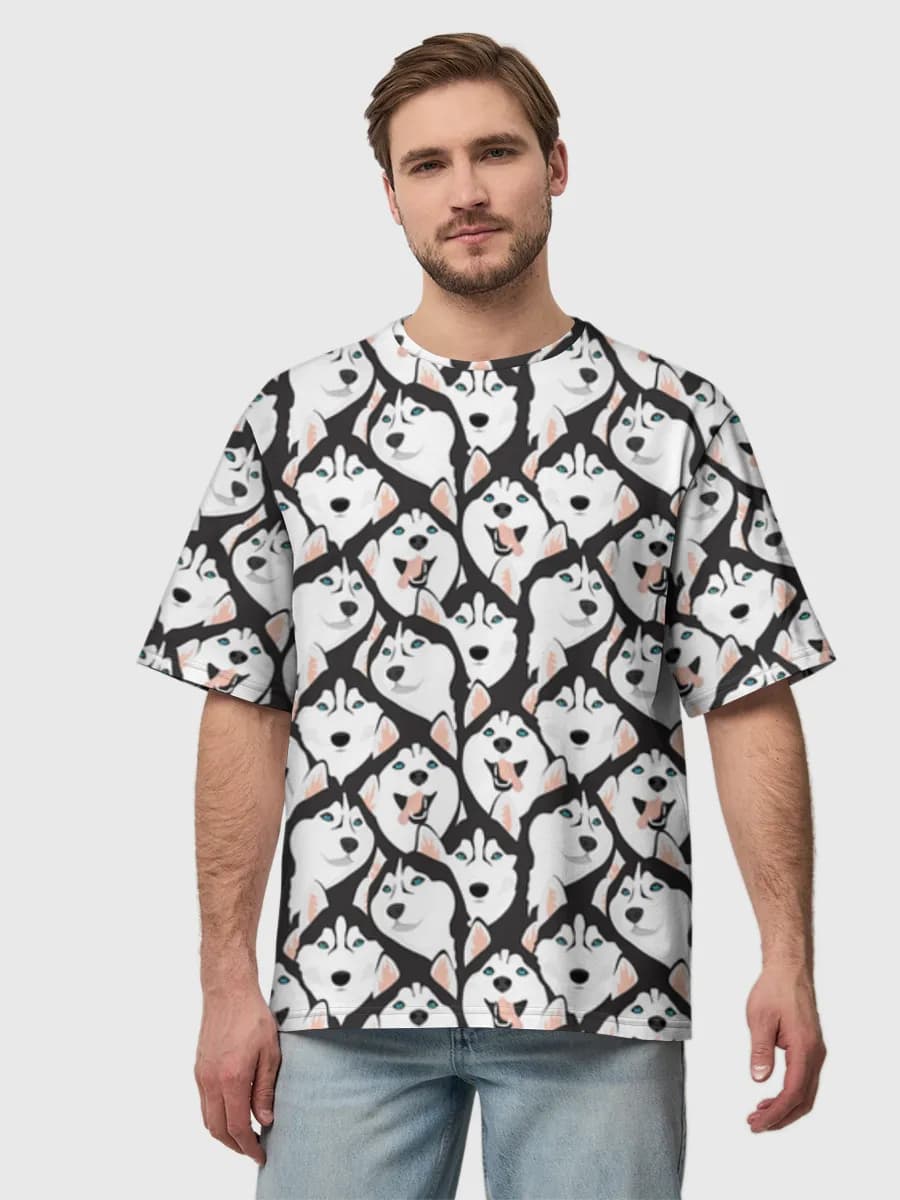 Men's oversized cotton T-shirt