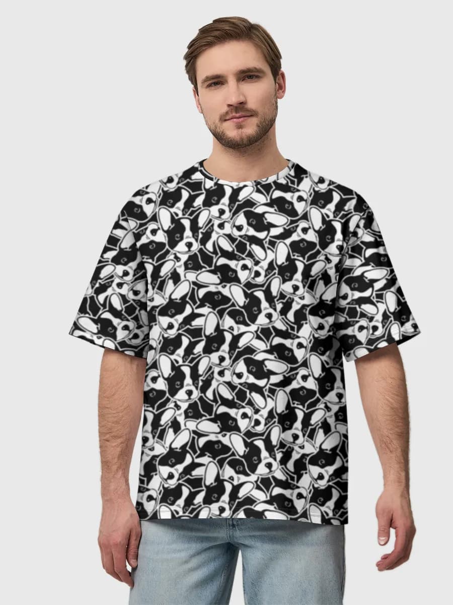 Men's oversized cotton T-shirt