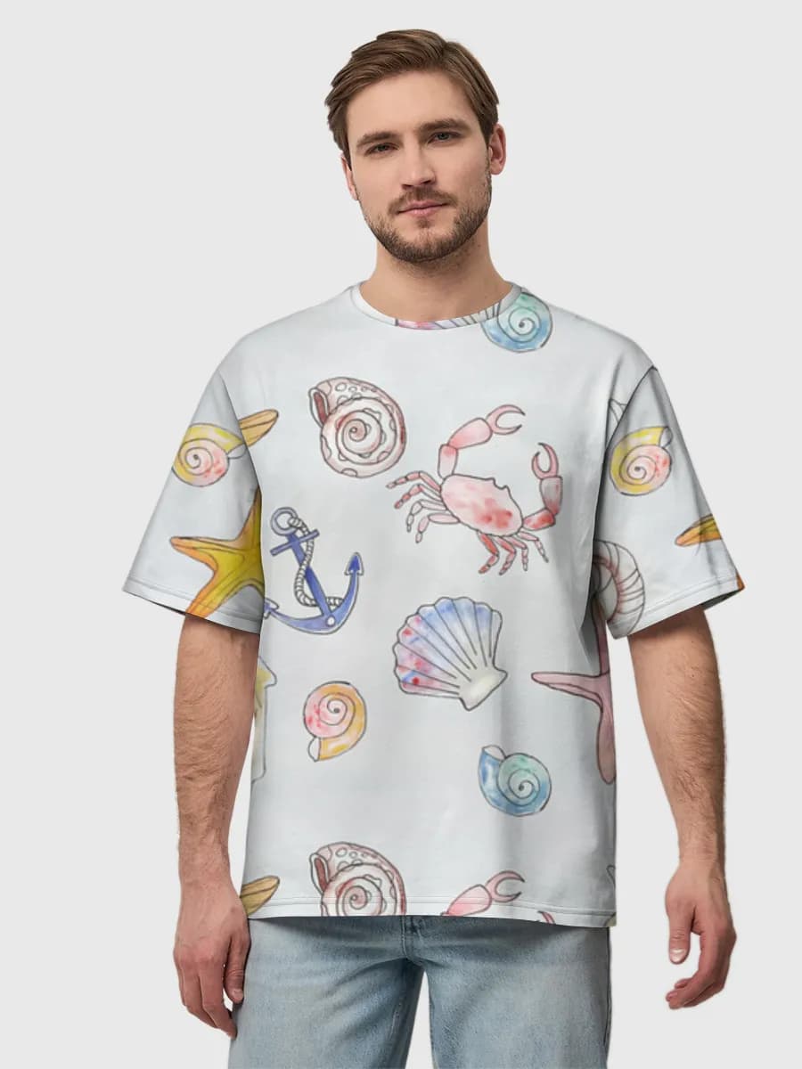 Men's oversized cotton T-shirt