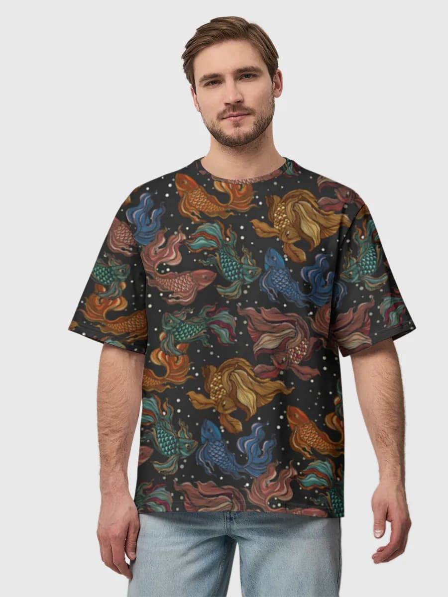 Men's oversized cotton T-shirt