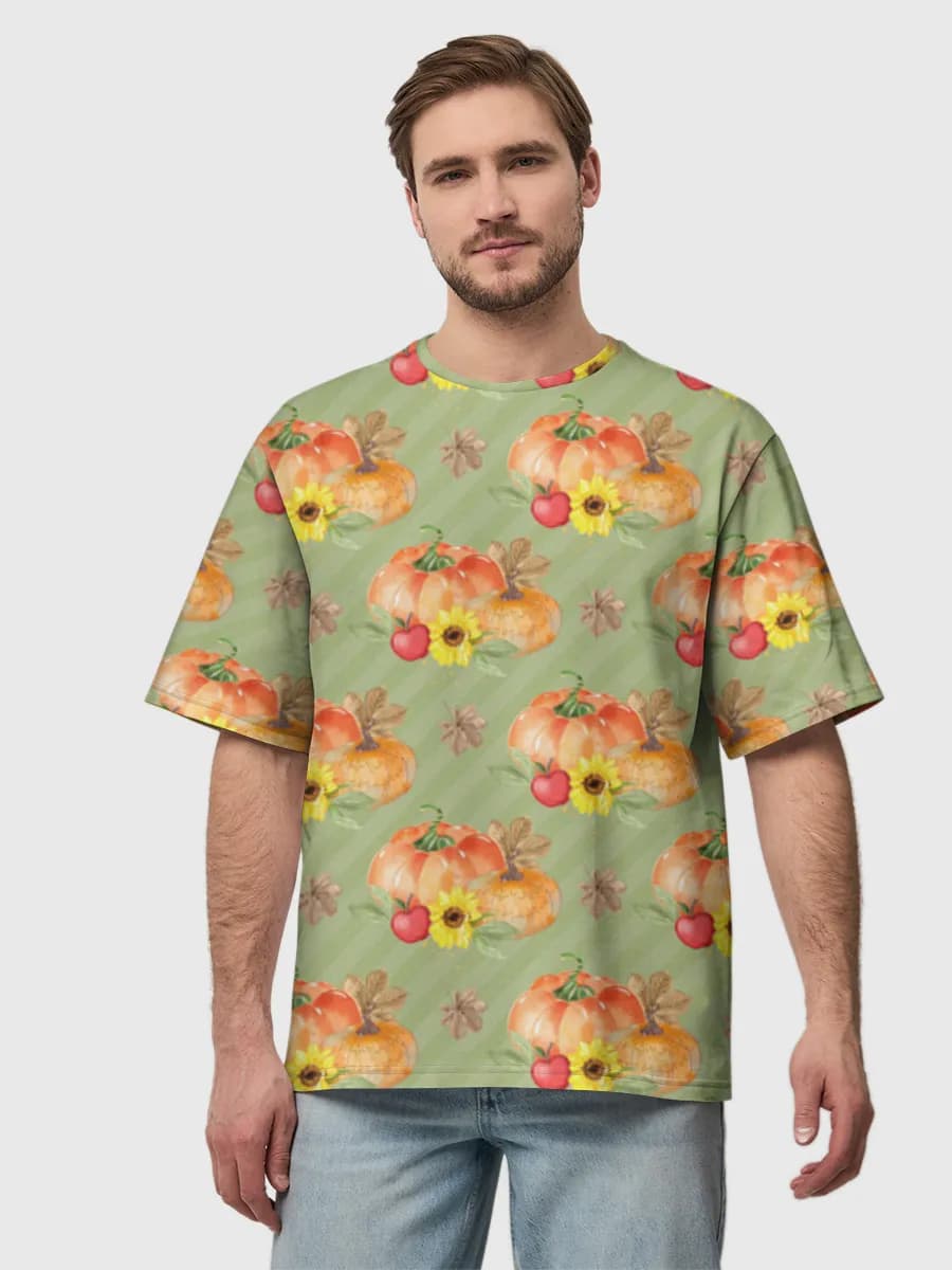 Men's oversized cotton T-shirt