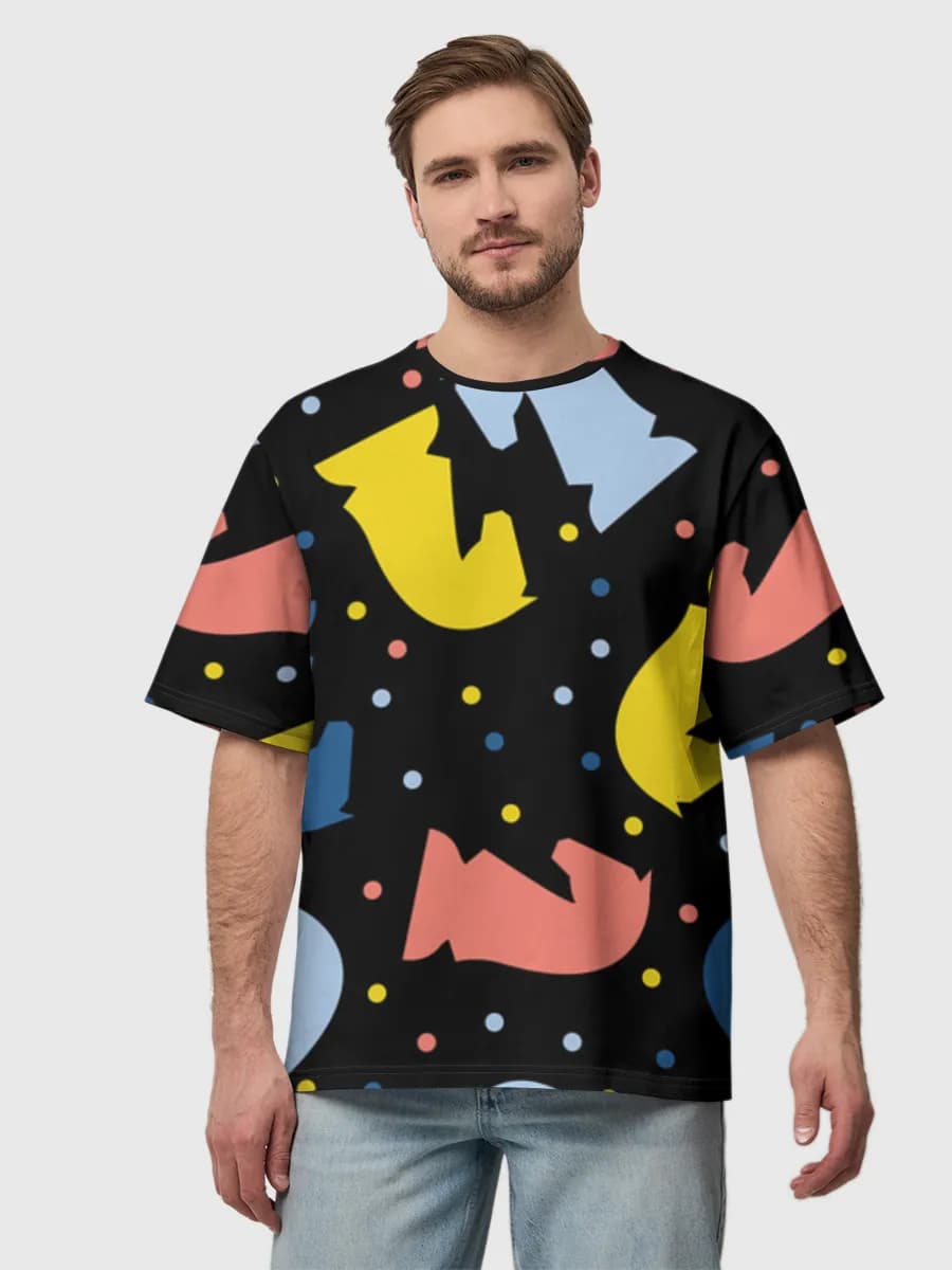 Men's oversized cotton T-shirt