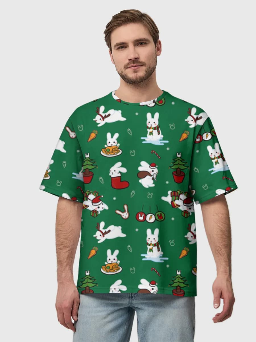 Men's oversized cotton T-shirt