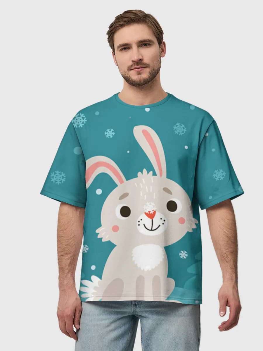 Men's oversized cotton T-shirt