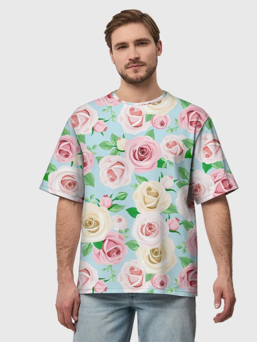 Men's oversized cotton T-shirt