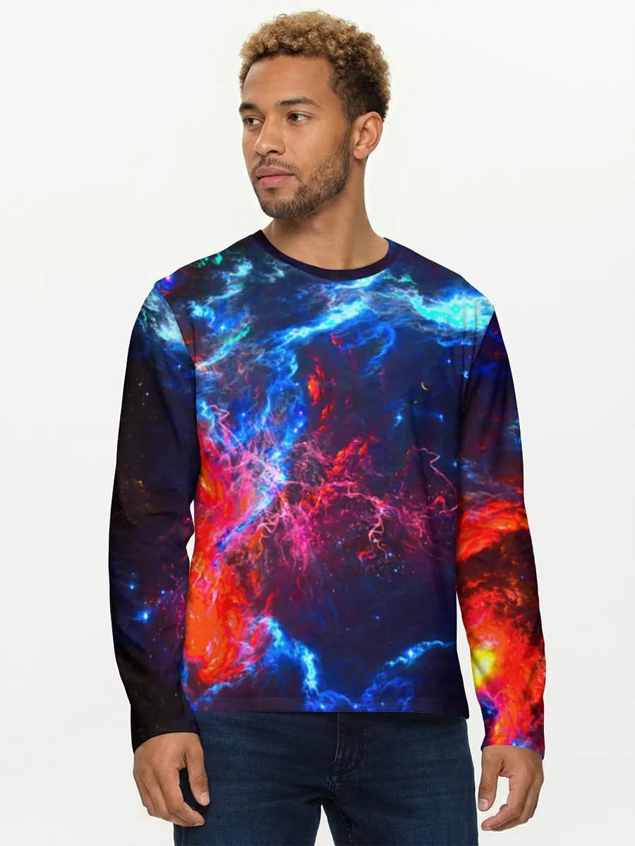 Men's cotton long sleeve shirt