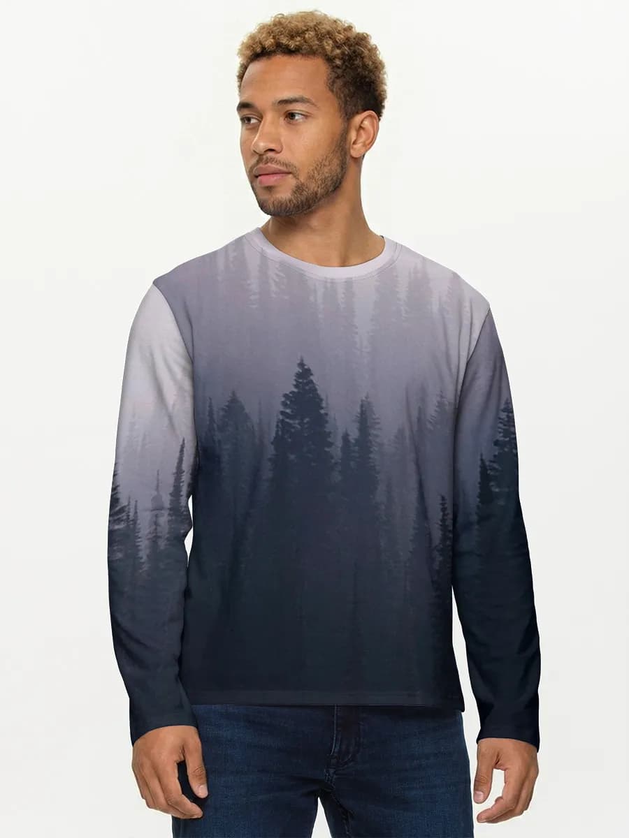 Men's cotton long sleeve shirt