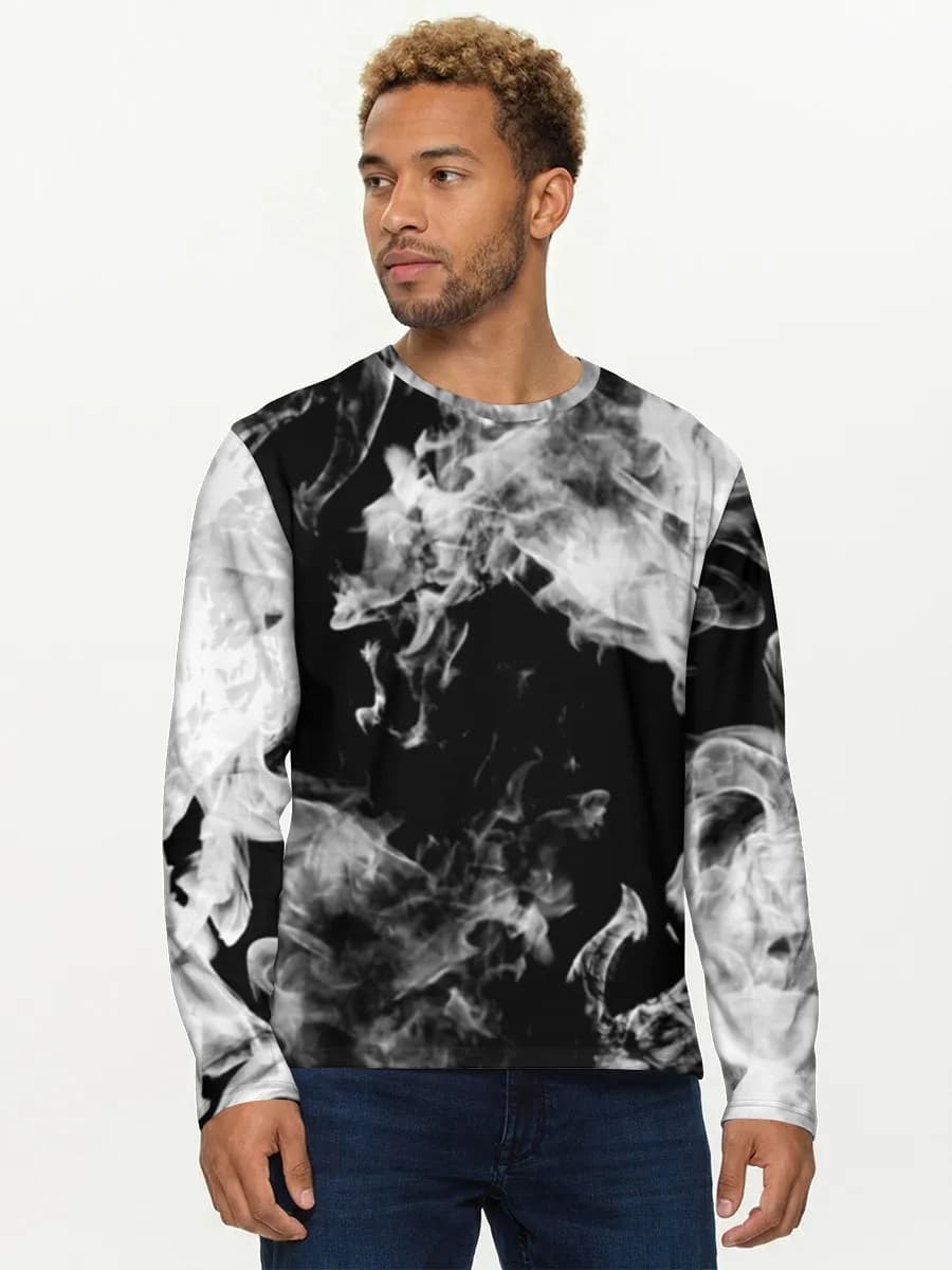 Monochrome Smoke Swirls