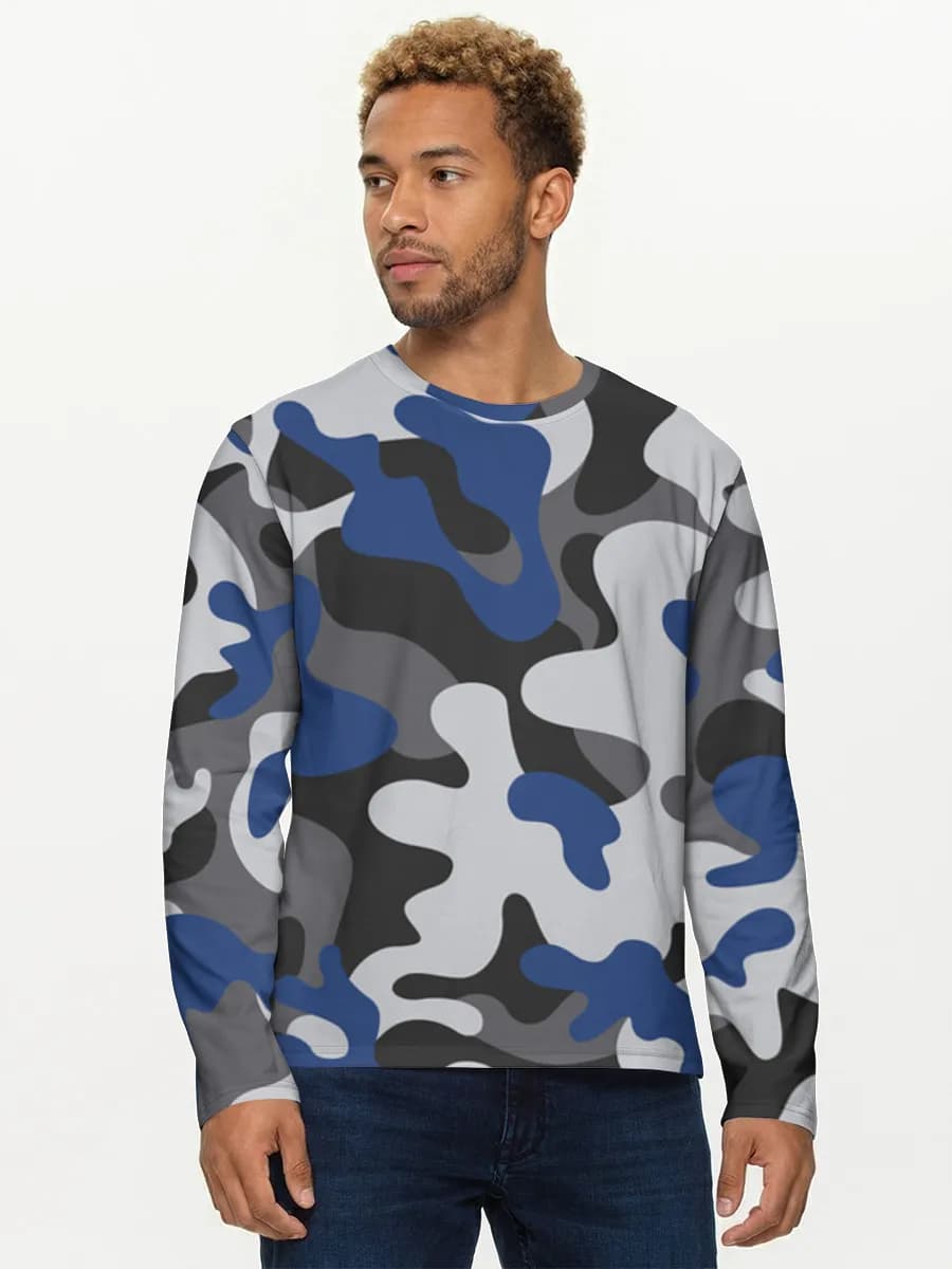 Men's cotton long sleeve shirt