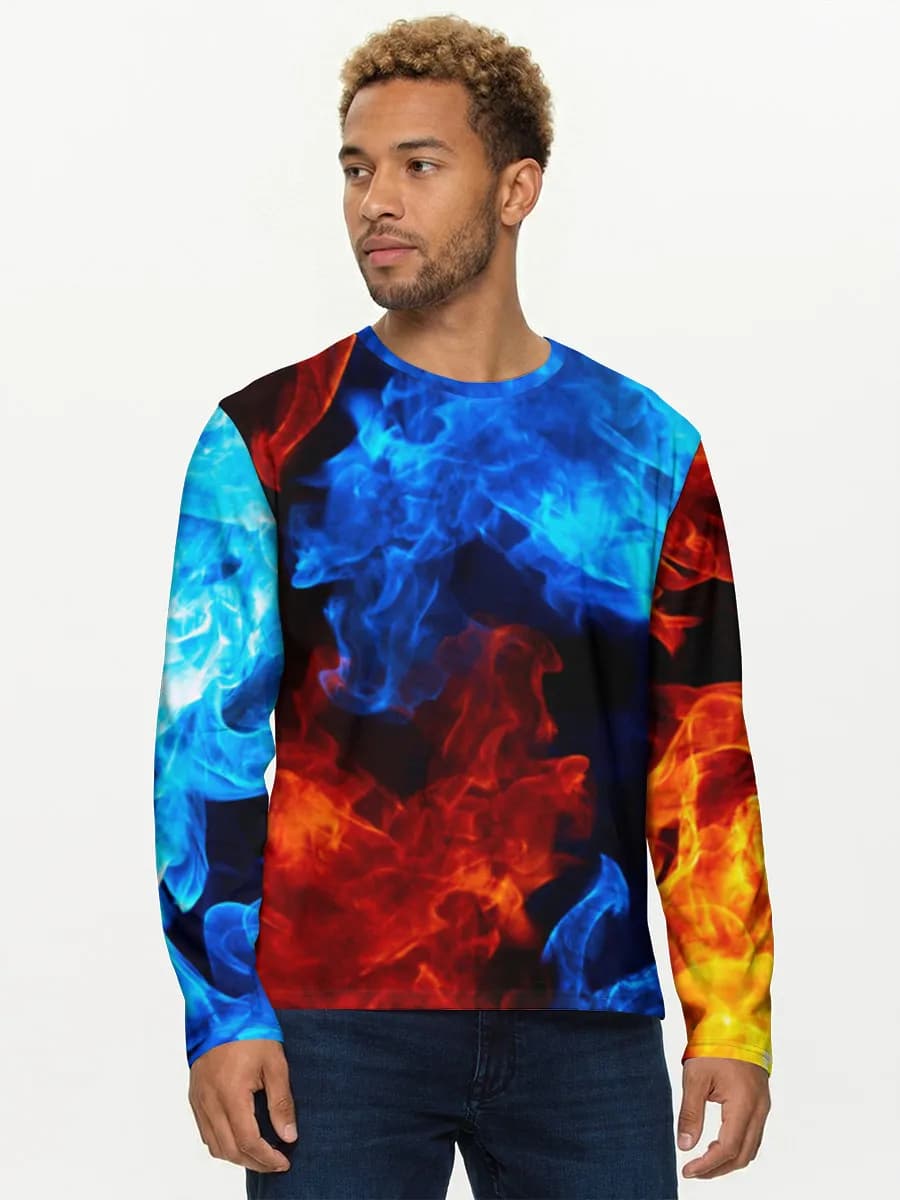 Men's cotton long sleeve shirt
