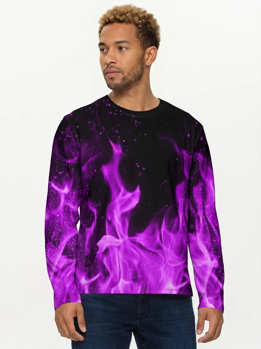 Men's cotton long sleeve shirt