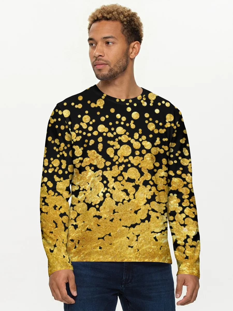 Gold Glitter Confetti Burst