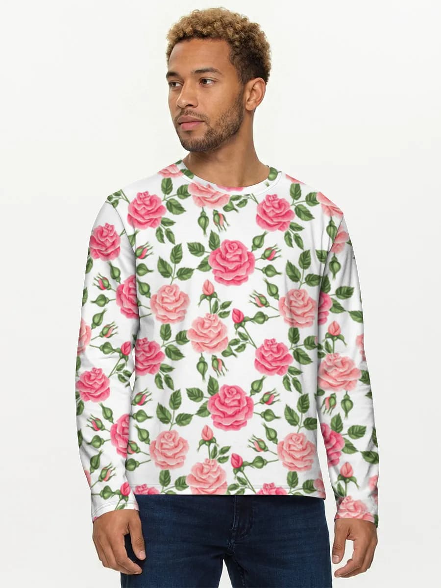 Men's cotton long sleeve shirt