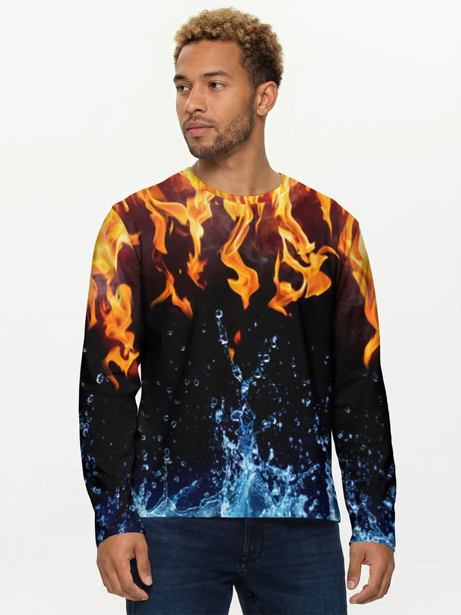 Men's cotton long sleeve shirt