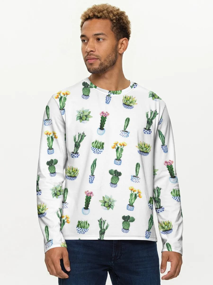 Men's cotton long sleeve shirt