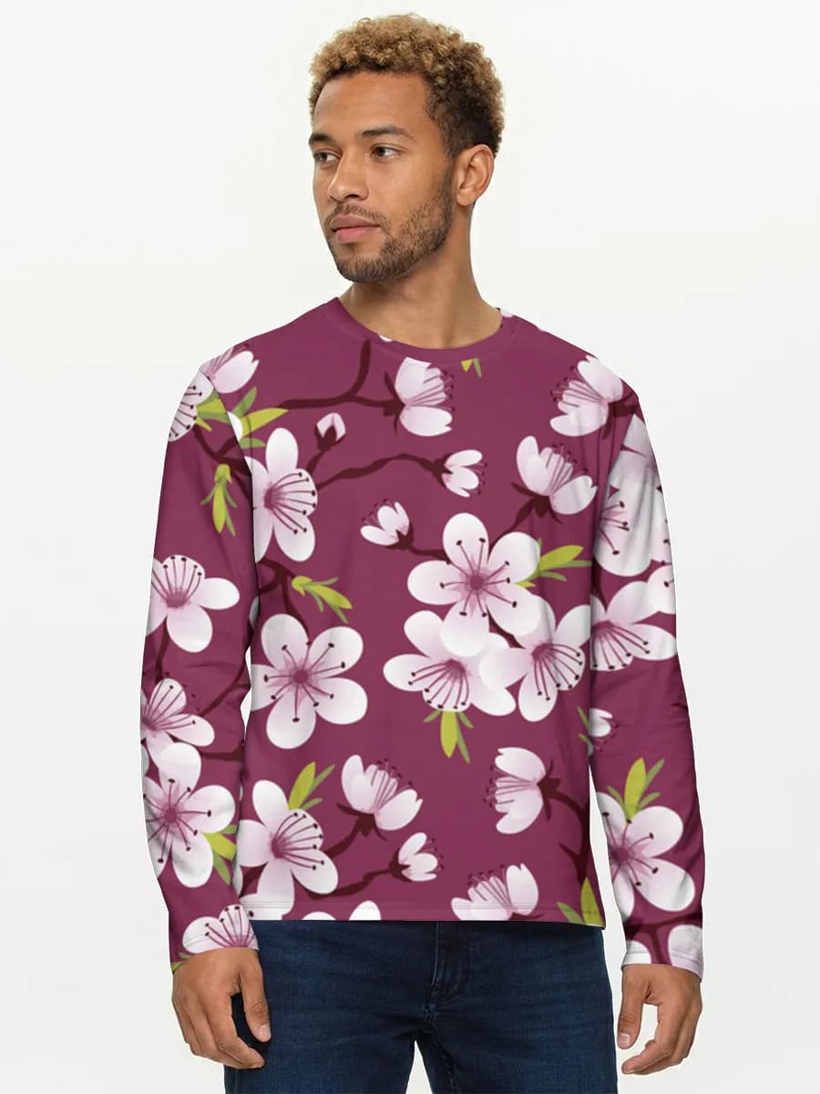 Men's cotton long sleeve shirt