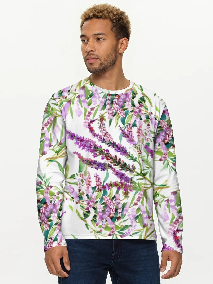 Men's cotton long sleeve shirt