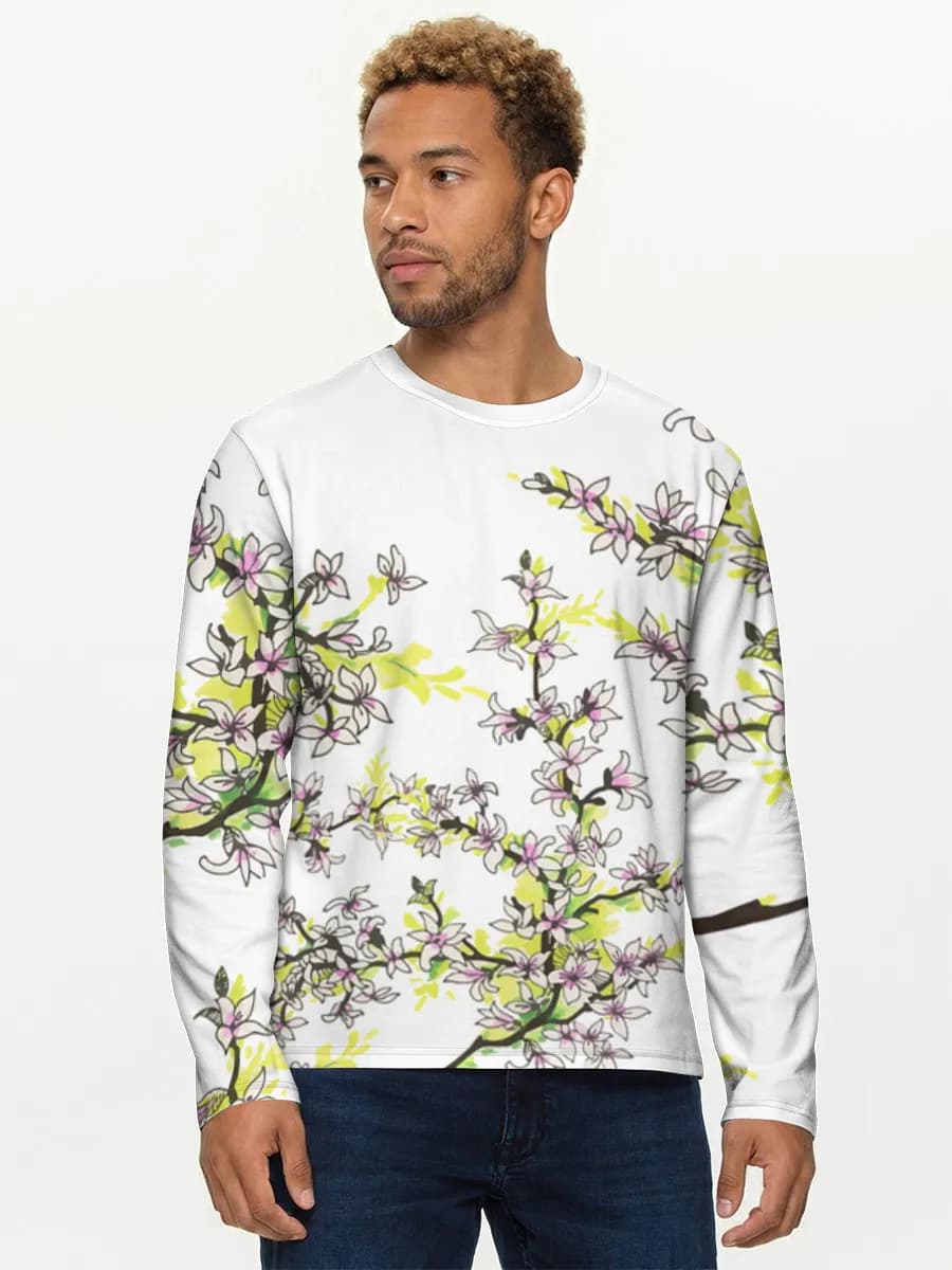 Men's cotton long sleeve shirt