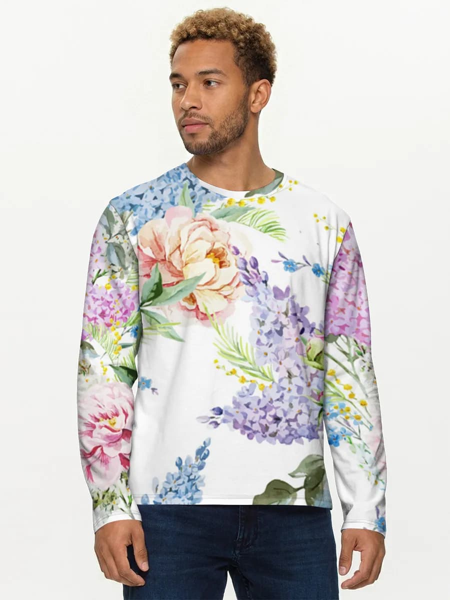 Men's cotton long sleeve shirt