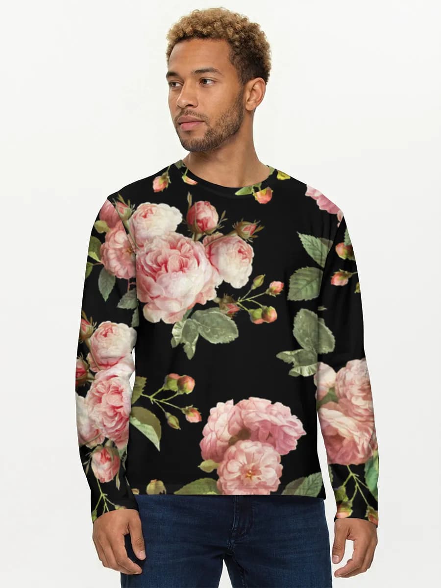 Men's cotton long sleeve shirt