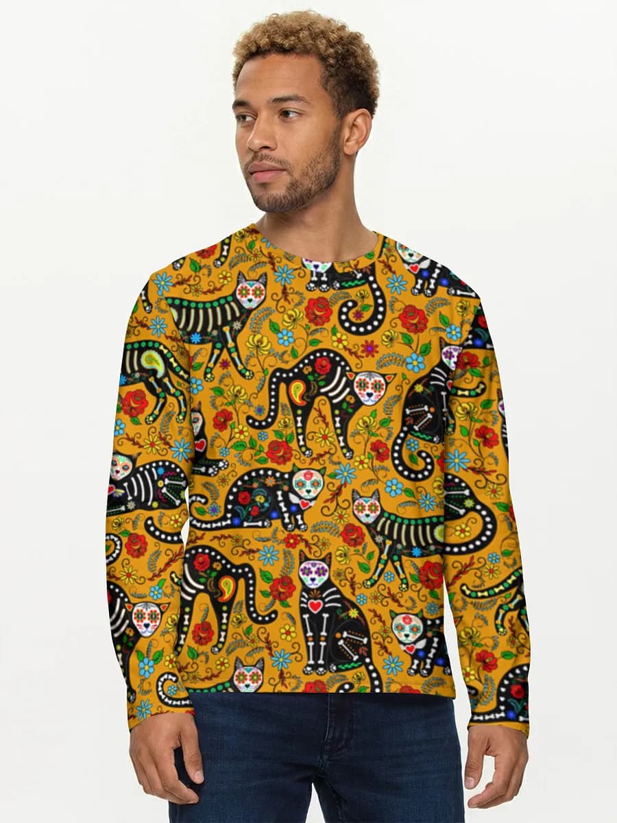 Men's cotton long sleeve shirt
