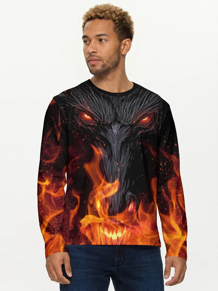 Men's cotton long sleeve shirt