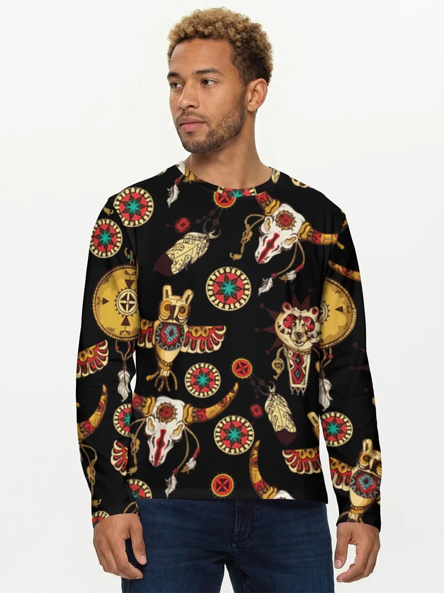Men's cotton long sleeve shirt