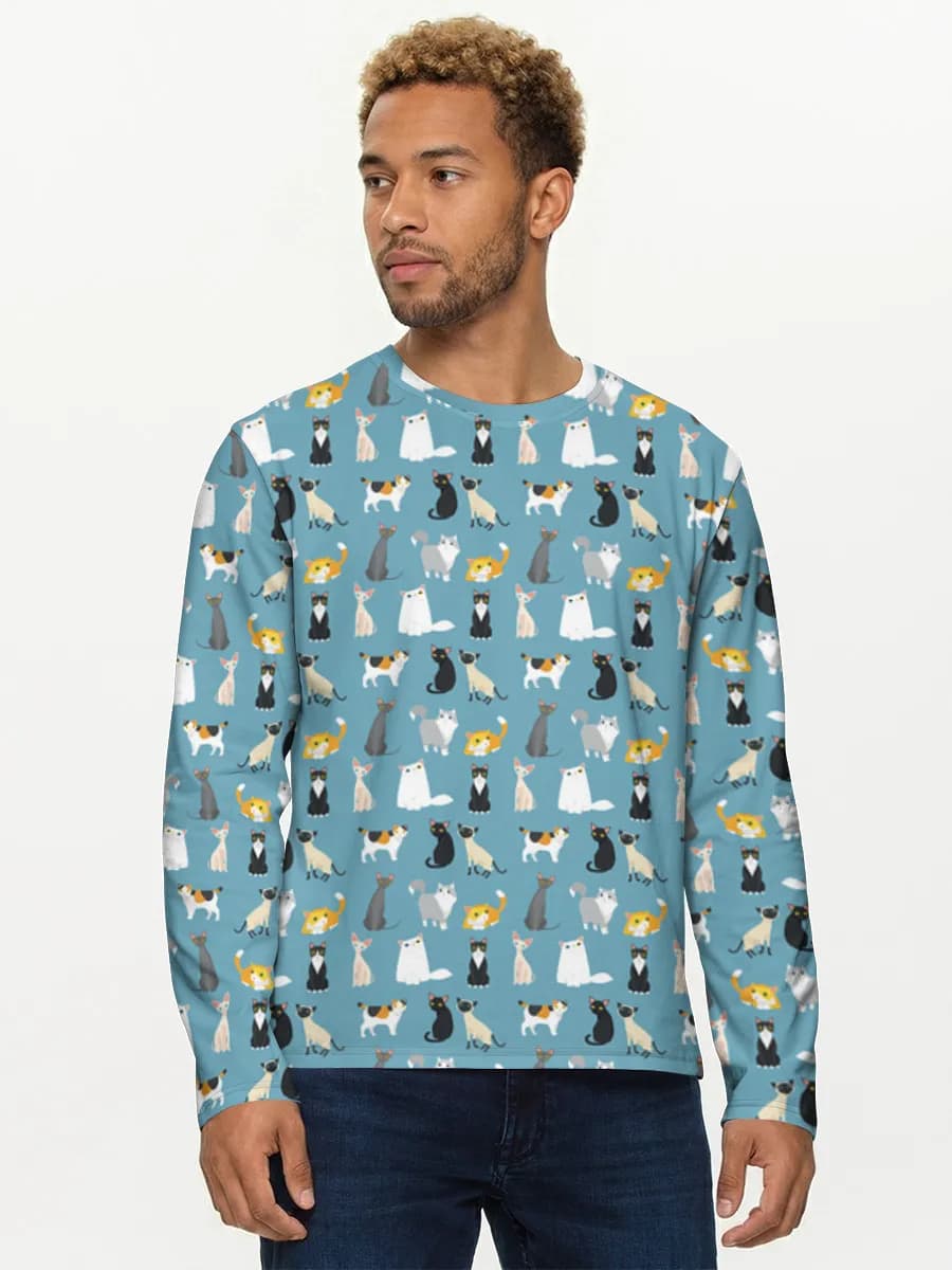 Men's cotton long sleeve shirt