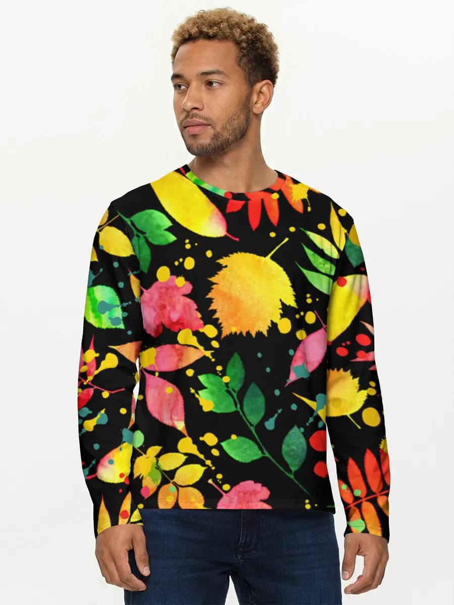 Men's cotton long sleeve shirt