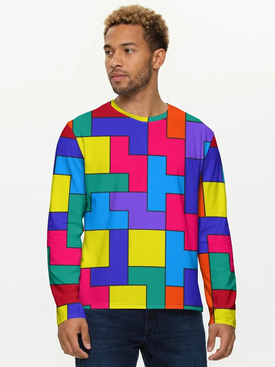 Men's cotton long sleeve shirt