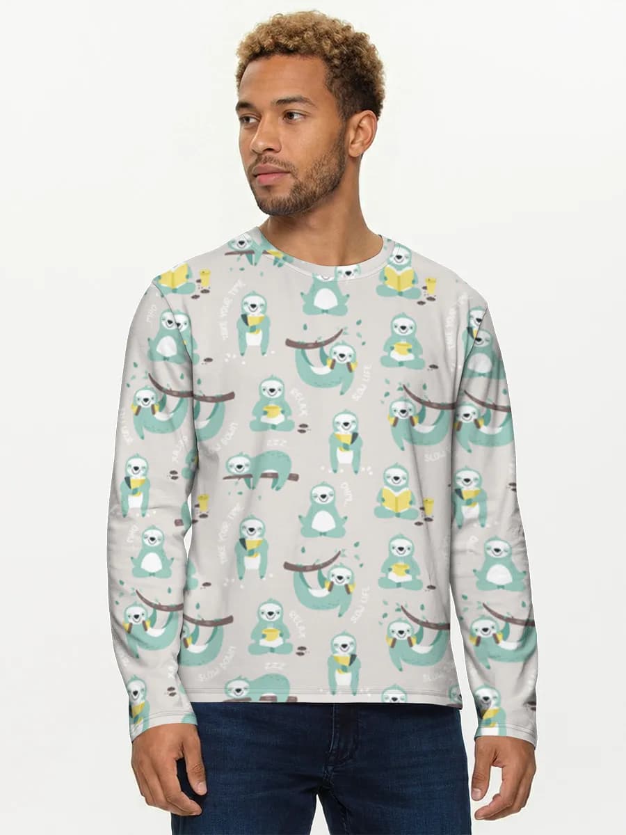 Men's cotton long sleeve shirt
