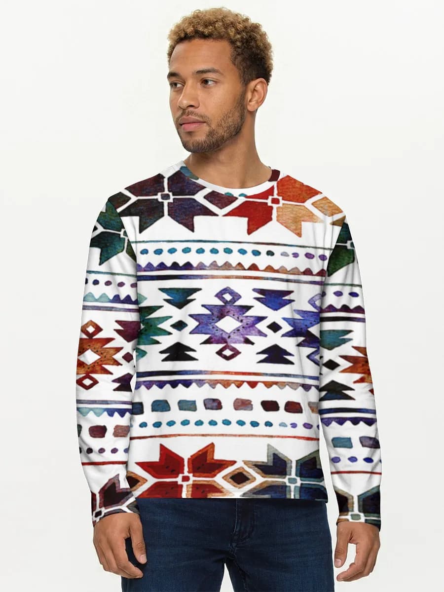 Men's cotton long sleeve shirt