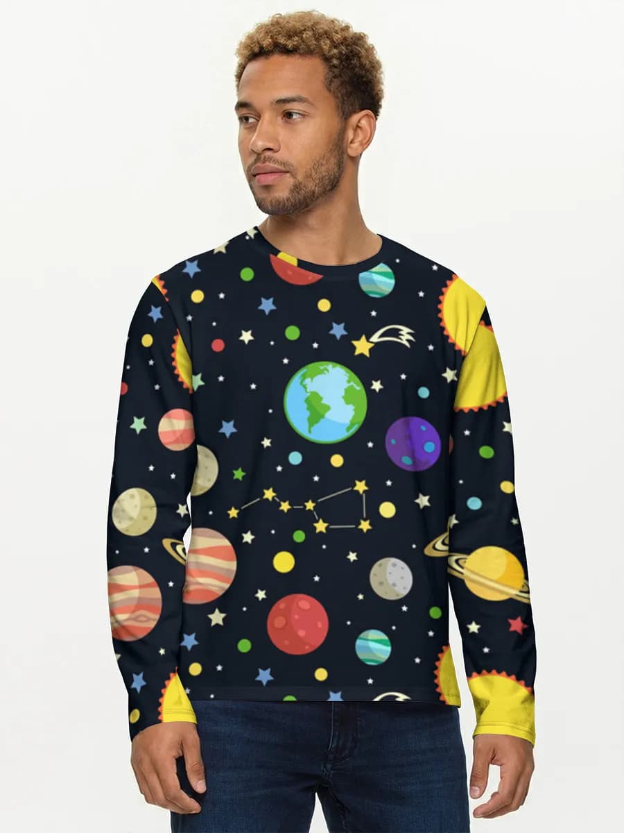 Men's cotton long sleeve shirt