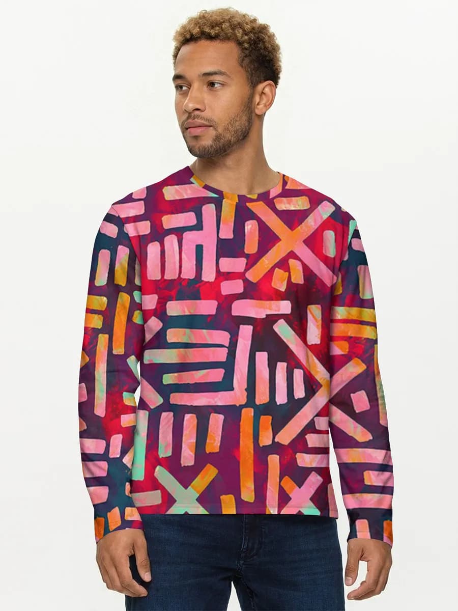 Men's cotton long sleeve shirt