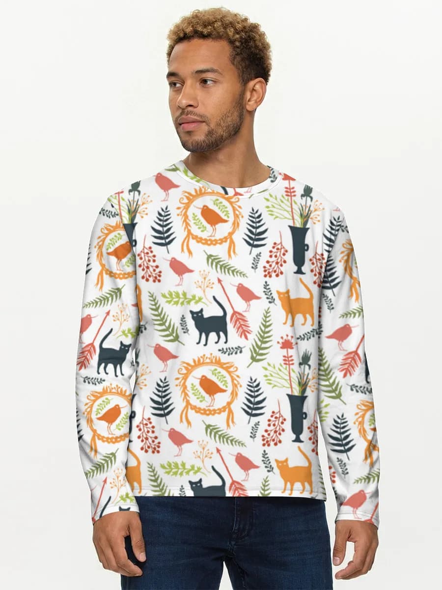 Men's cotton long sleeve shirt