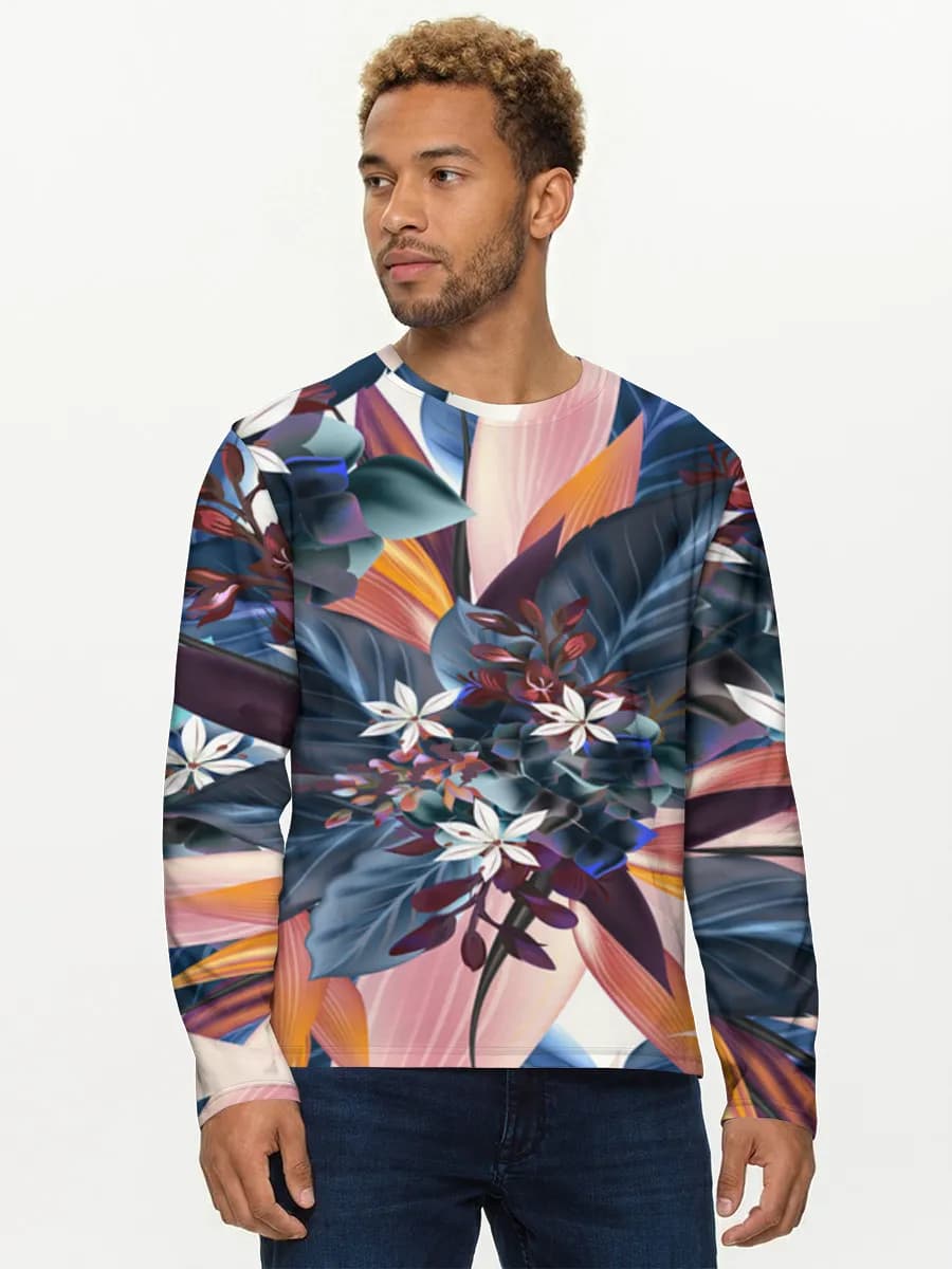 Men's cotton long sleeve shirt