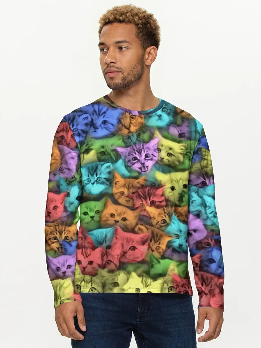 Men's cotton long sleeve shirt