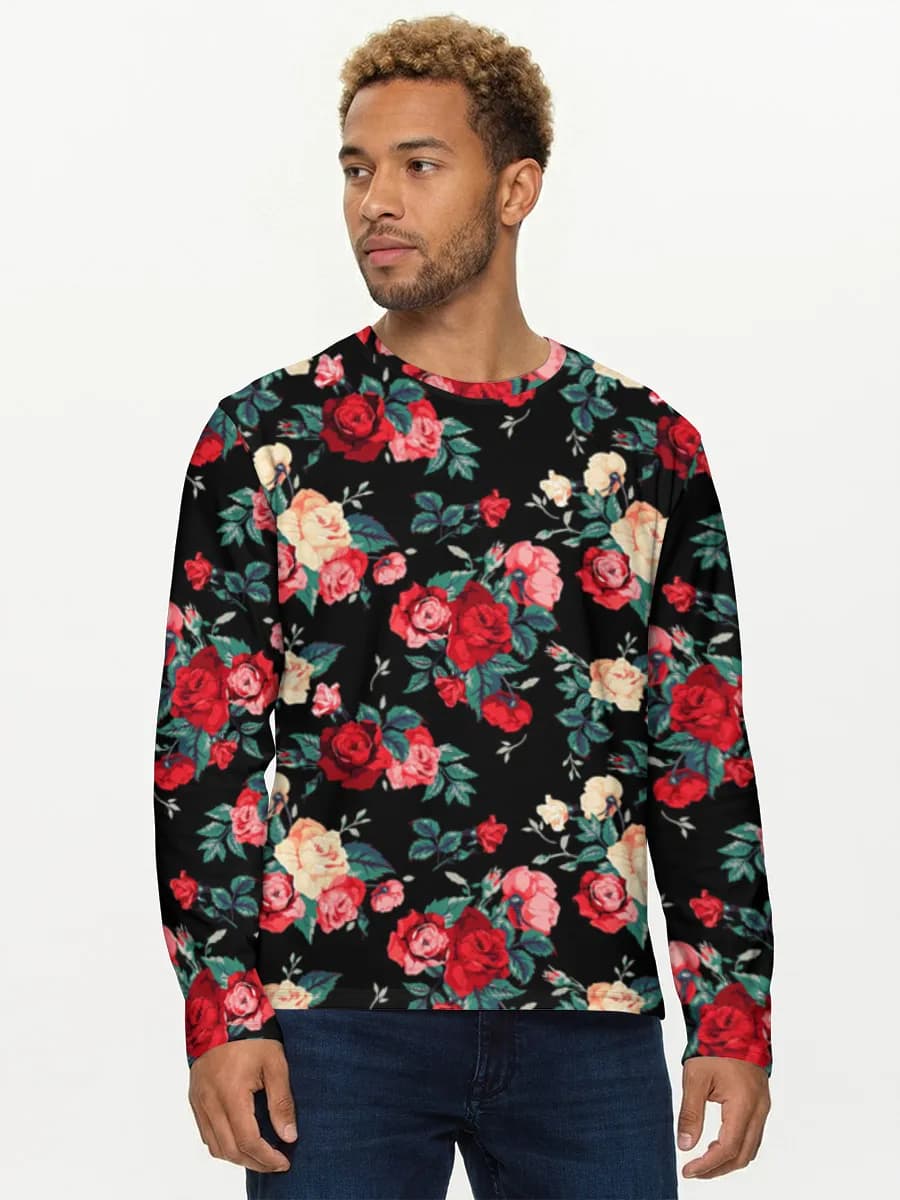 Men's cotton long sleeve shirt