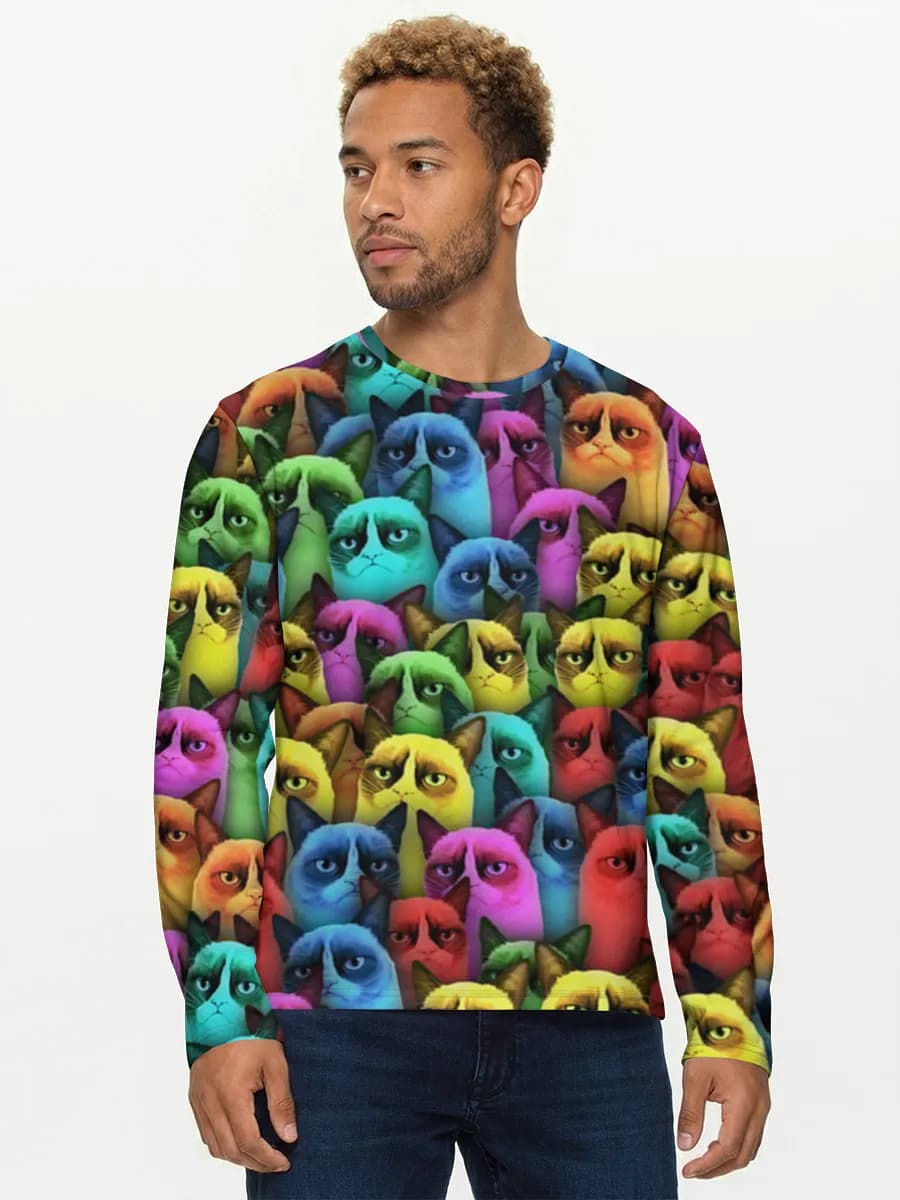Men's cotton long sleeve shirt