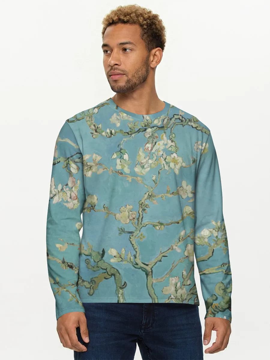 Men's cotton long sleeve shirt