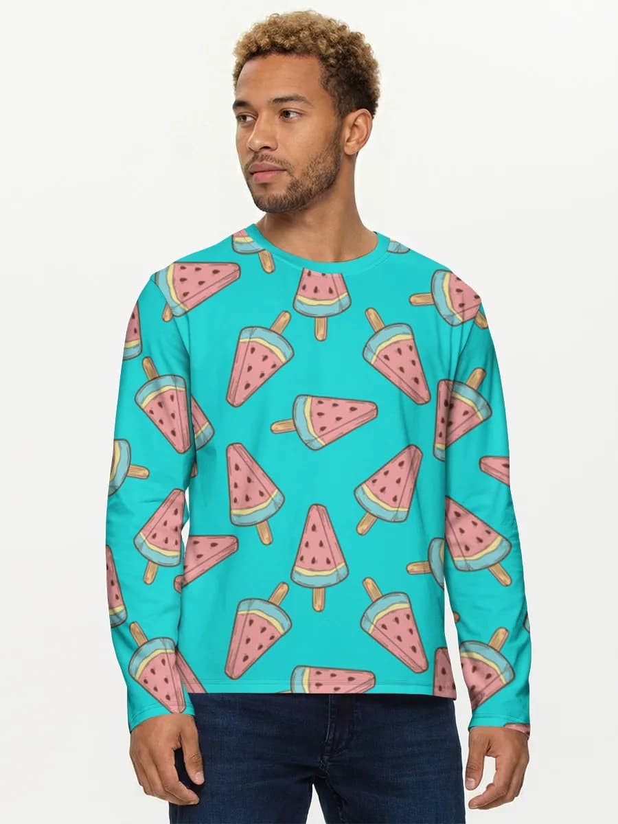 Men's cotton long sleeve shirt