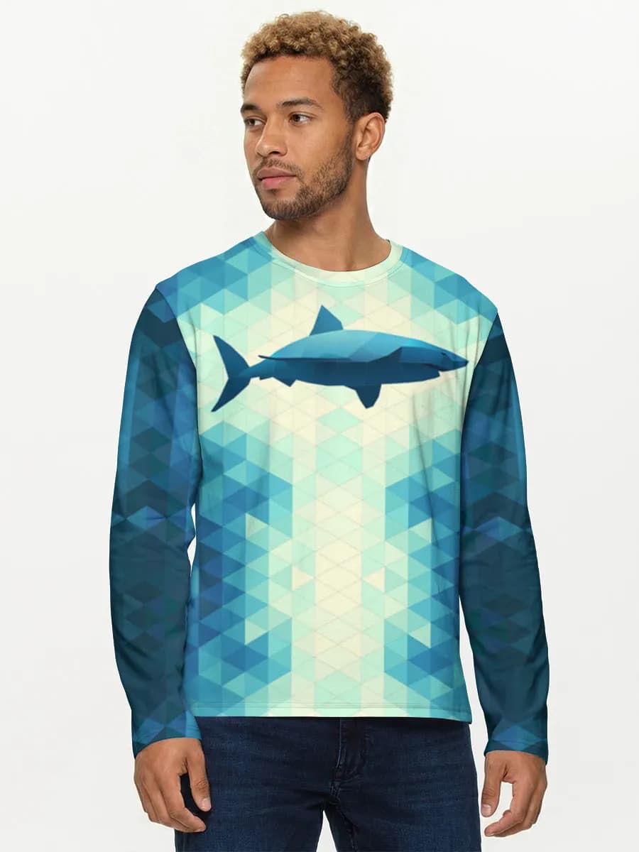 Men's cotton long sleeve shirt