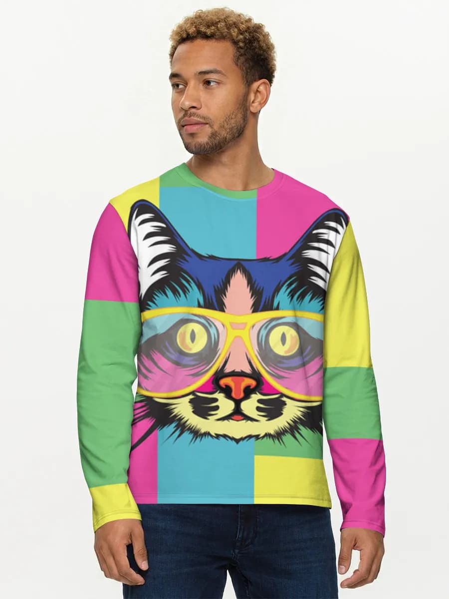 Men's cotton long sleeve shirt
