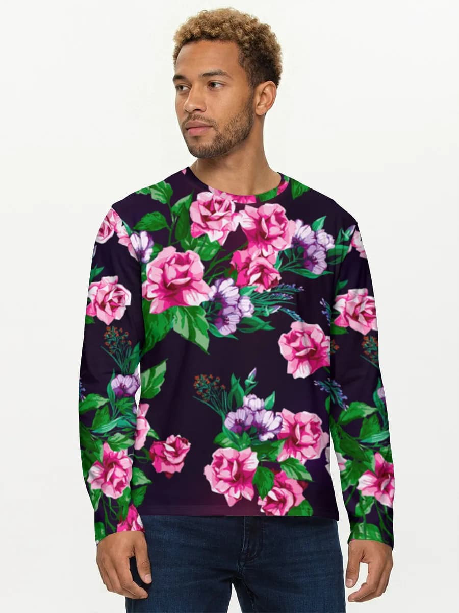 Men's cotton long sleeve shirt