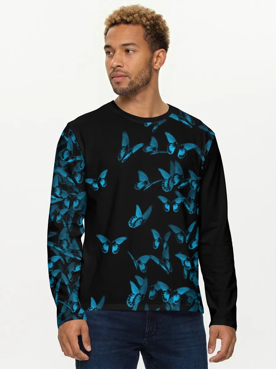 Blue Butterfly Swarm