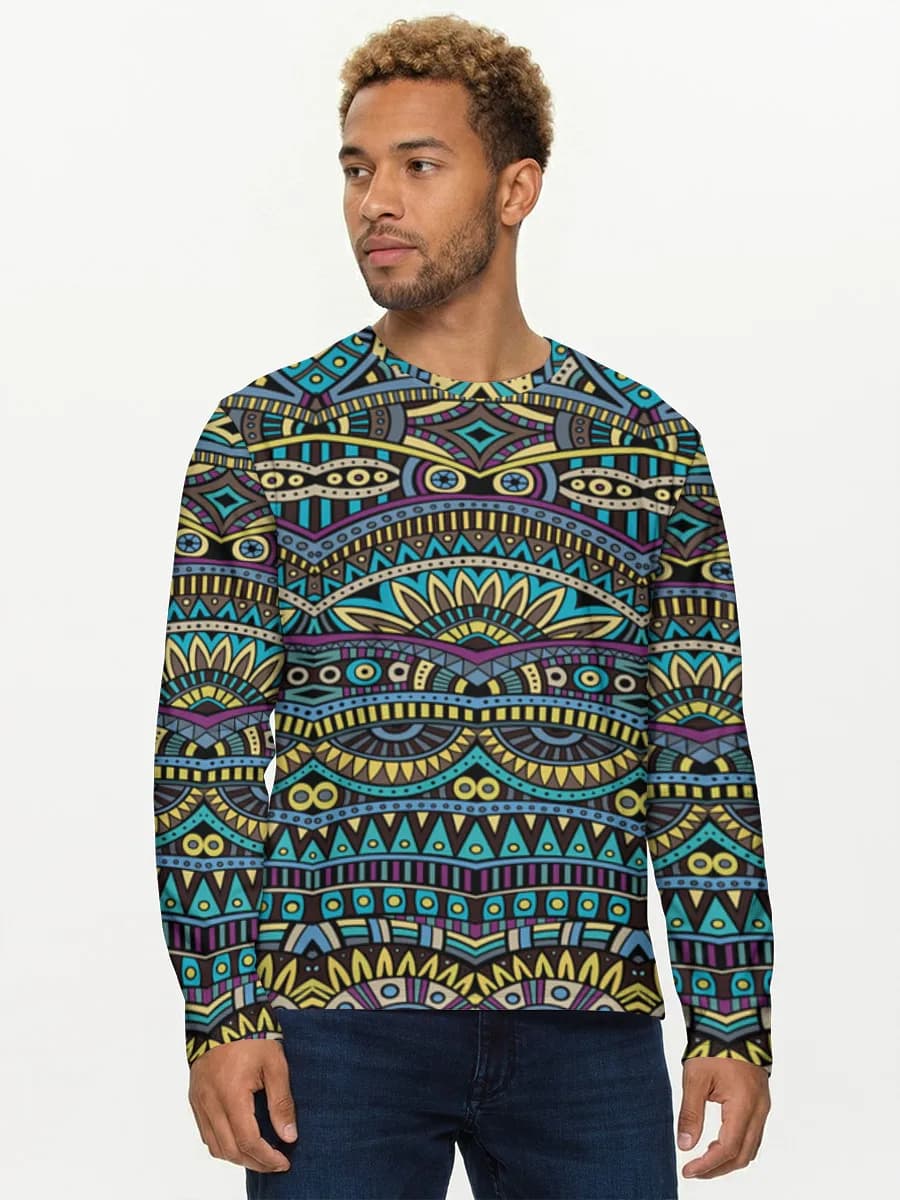 Men's cotton long sleeve shirt