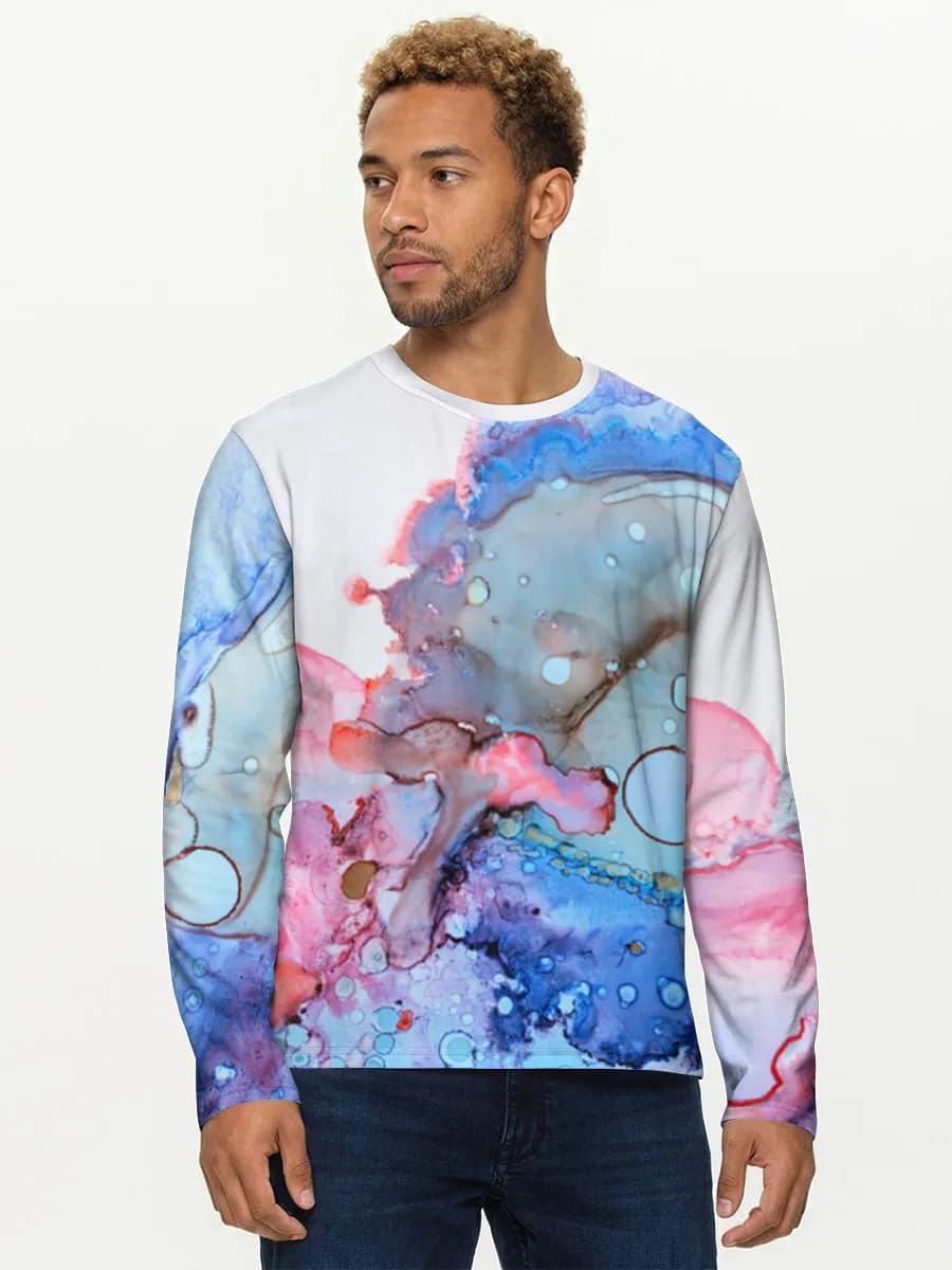 Men's cotton long sleeve shirt