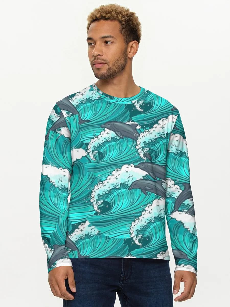 Men's cotton long sleeve shirt