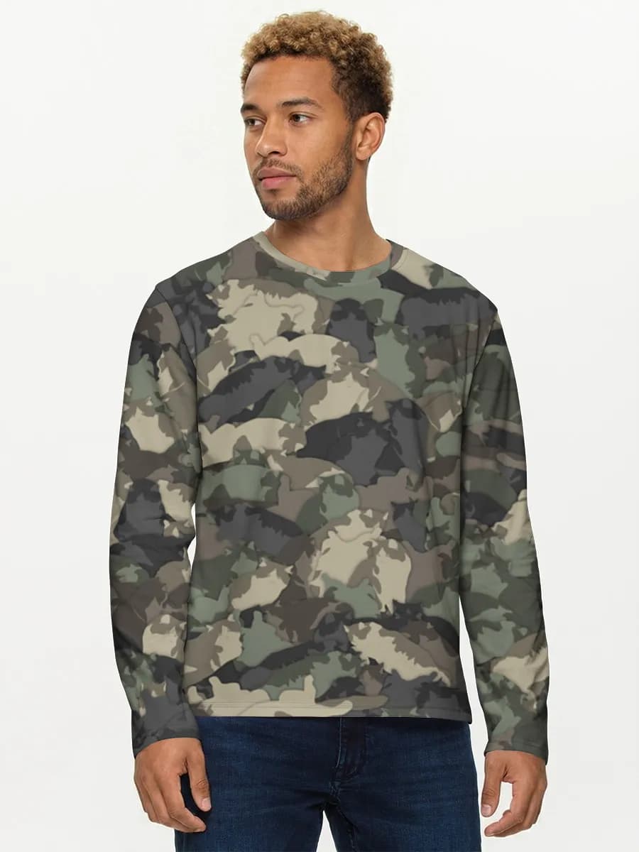 Men's cotton long sleeve shirt