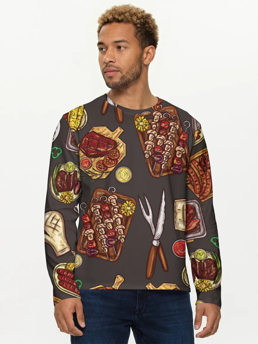 Men's cotton long sleeve shirt